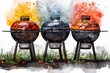 The Science and Art of Grilling: Exploring the Dynamics of Fire Physics, Combustion Efficiency, and Energy Transformation in Charcoal and Gas Grill Cooking
