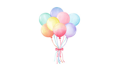 Sticker - colorful balloons