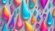 Pastel colour art rainy drop art illustration, AI generated