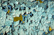 Weathered paint cracks on plaster. Cracked wall background. Abstract Web Banner