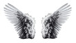 White angel wings. Generative AI