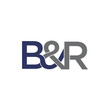 B&R Letters Logo Vector 001