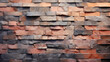 A brick wall constructed from rocks of different colors creating a vibrant and diverse pattern. Abstract textured background