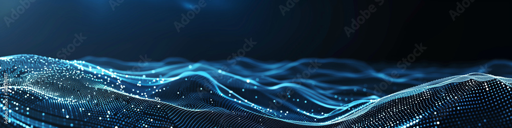 AI banner header background. Artificial intelligence and technology ...