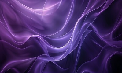 Wall Mural - dark purple background with smooth lines, dark blue gradient in the style of smooth lines