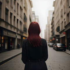 Wall Mural - red hair