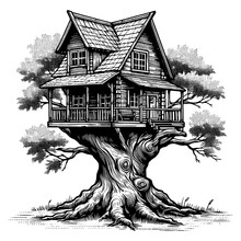 Tree Drawing Screech Sketch Of Whimsical Tree Art Free Stock Photo - Public Domain Pictures