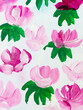 Abstract pink flowers, original hand drawn, impressionism style, color texture, brush strokes of paint, art background.