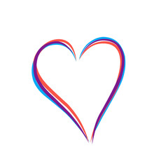 Sticker - Heart Multi Colour 