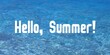 Hello summer banner for social media
