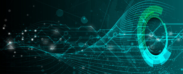 Abstract vector background. Futuristic technology style. Elegant background for business tech presentations.