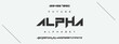 Alpha Sport Modern Future bold Alphabet Font. Typography urban style fonts for technology, digital, movie logo bold style. vector illustration
