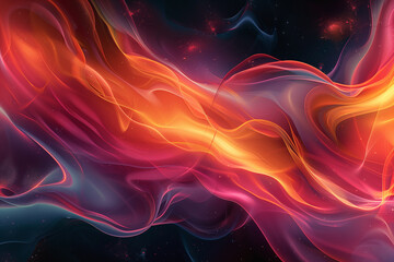 Wall Mural - abstract background with play of color, light and smoke