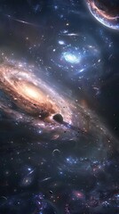 Wall Mural - A deep space observatory capturing distant galaxies