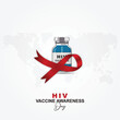 HIV Vaccine Awareness Day, bottle and. ribbon, World AIDS Vaccine Day, HBV, HIV, AIDS Awareness Day poster, Poster, Post. Vector.National Vaccination Day, 18th May. HIV Vaccine Awareness Day Poster, 