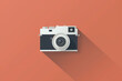 A minimalist camera shutter icon capturing a moment.
