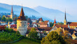 Panoramic view of Zug city, Switzerland
