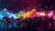 © Xyeppup - An explosion of colorful sound waves in vector art