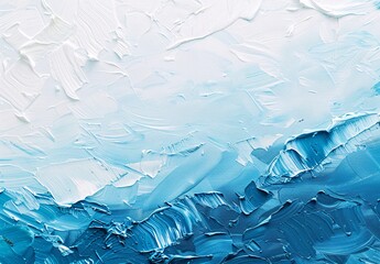 Wall Mural - Abstract Blue Ocean Painting Texture Background for Wall