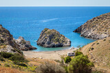 Fototapeta  - Stena beach near Kali Limenes, Crete, Greece