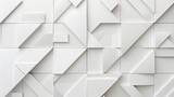 Fototapeta Paryż - Abstract Geometric white Background