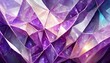 Illustrate a sophisticated and elegant abstract geometric background with a crystalline structure resembling an amethyst geode