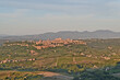 Orvieto e la sua vallata da Rocca Ripesena al tramonto Terni - Umbria