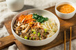 Hearty Korean Bibimbop Dish