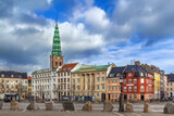 Fototapeta  - Street in Copenhagen, Denmark