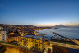 Fototapeta Londyn - Naples with the Gulf and the famous Mount Vesuvius at dawn
