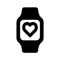 Smartwatch icon vector graphics element silhouette technology industry innovation sign symbol illustration on a Transparent Background