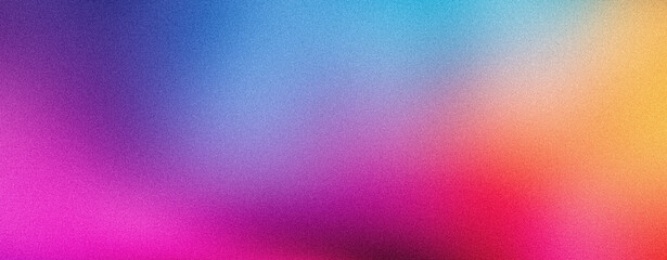 Wall Mural - grainy gradient background, vibrant summer colors noise texture abstract banner backdrop design