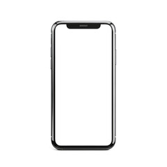png of smartphone mockup whith tranparent background and display