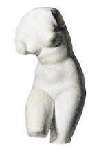 Woman's Sculpture Png Plaster Cast  Sticker, Transparent Background
