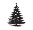 © Ilya - Christmas tree, hand drawn style.