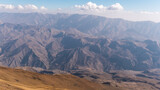 Fototapeta Dmuchawce - View from volcano Damavand in Elbrus mountain range, Iran
