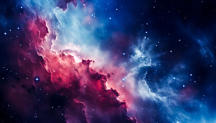 Wall Mural - The nebula background in outer space is scattered with stars which looks very amazing. galaxy star universe background