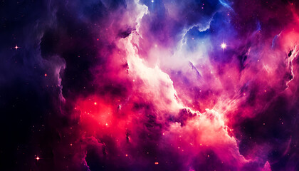 Wall Mural - The nebula background in outer space is scattered with stars which looks very amazing. galaxy star universe background