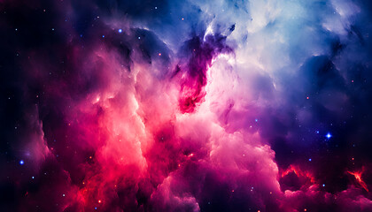 Wall Mural - The nebula background in outer space is scattered with stars which looks very amazing. galaxy star universe background
