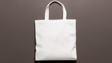 Fototapeta Londyn - Tote bag blanc, sac en coton. Mock-up pour branding, merchandising, business. Entreprise, travail. Marque, logo. Pour conception et création graphique.