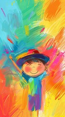 Wall Mural - Kid's drawing