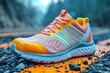 © yuliachupina - Close up of stylish running shoe on ground
