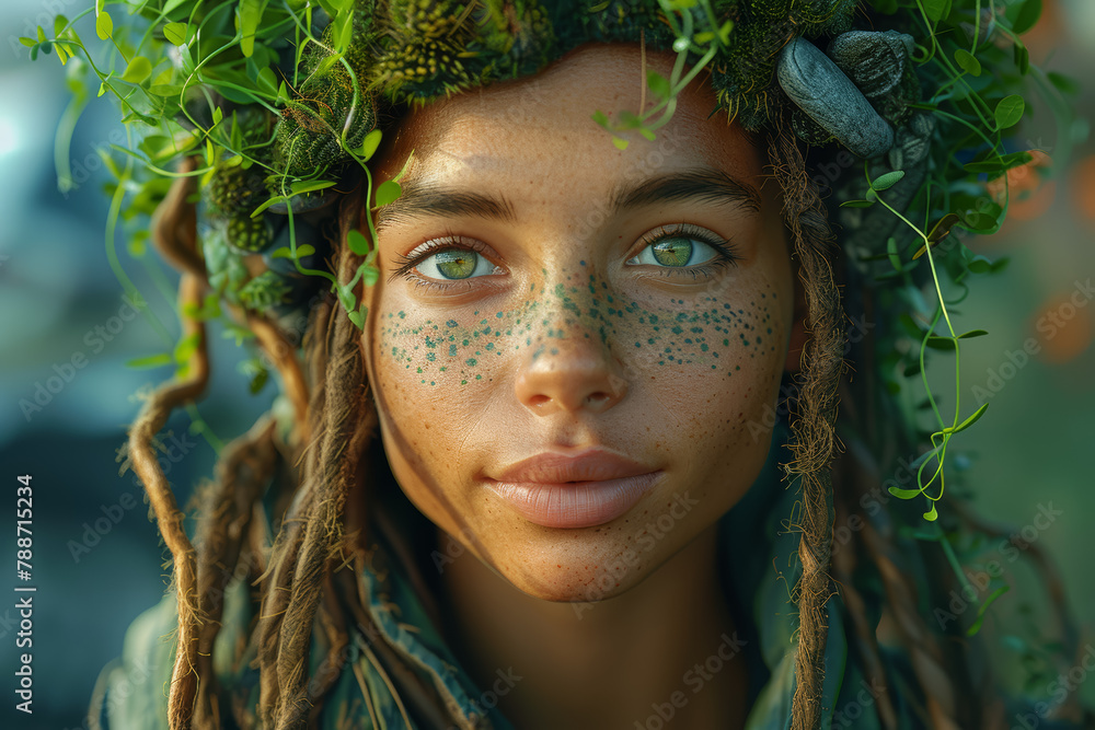 An environmental activist rallying for the protection of endangered ...