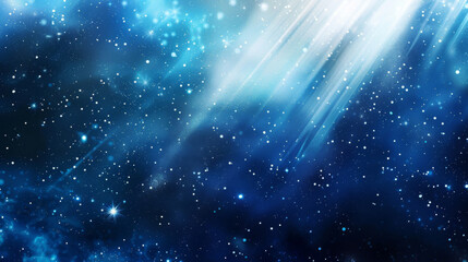 Aufkleber - Cosmic light rays in starry space background