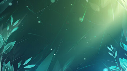 Aufkleber - Enchanted forest background with magical lights