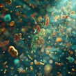 Microcosmic Symphony: Abstract 4K Particle Dance