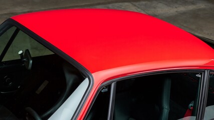 Sticker - Roof on a red car