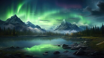 The aurora borealis, also known as the northern lights, is a natural phenomenon that creates a beautiful light display that can be seen in various col