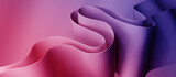 Fototapeta  - 3d render, abstract colorful background of folds and layers. Minimalist fashion wallpaper of curvy folded ribbons