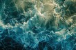 An abstract background of seawater flow under light exposure - generative ai